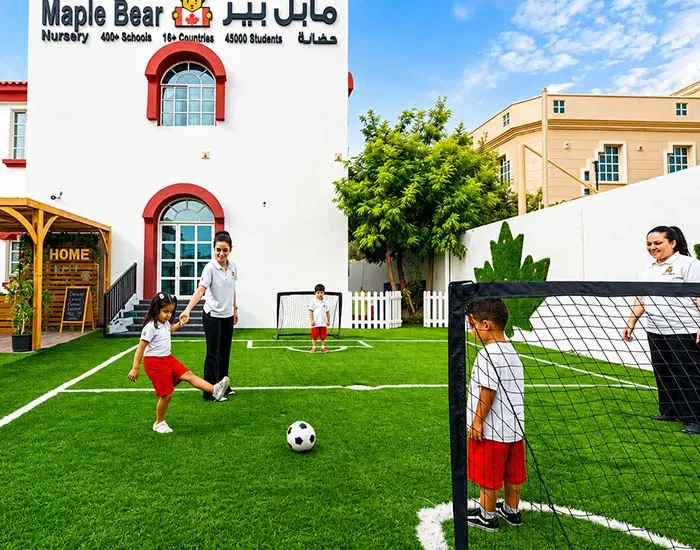 Children playing outdoors